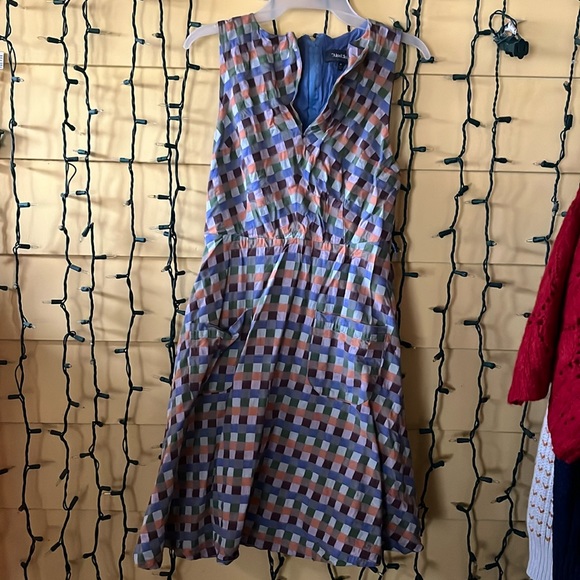 Modcloth 50s Style Fit & Flare With Pockets Cotton Sleeveless Dress Size… - Picture 1 of 5